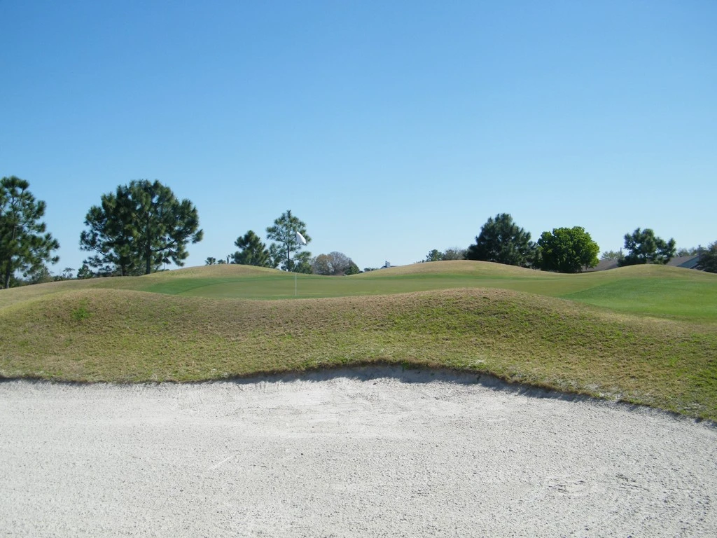 Bunker on golf course