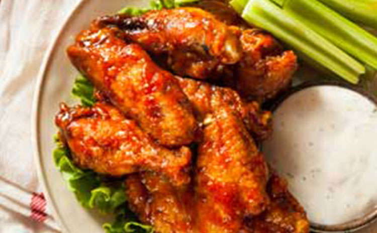 wings with celery and ranch